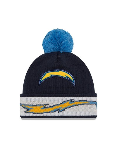 (New Era) NFL Team Relation Knit Beanie Cap Cuffed Winter Ball Pom Hat - Picture 8 of 10