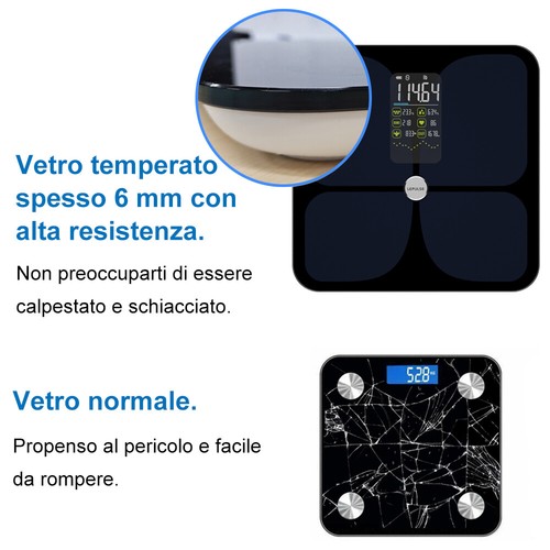 Lepulse Bilancia Pesapersone Professionale Bilancia Massa Magra e Grassa con App - Foto 8 di 13