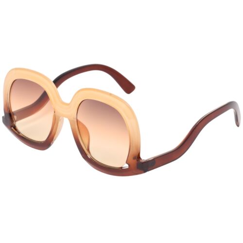 Oversized Oval Sunglasses Butterfly Down Temple Women Swan Arm Sun Glasses - Picture 16 of 40