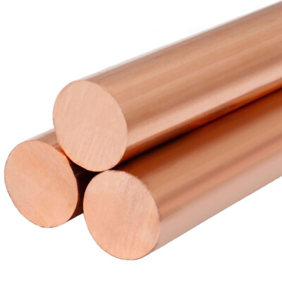 T2 Pure Copper Round Rod/Electrode Copper Rod 8mm - 80mm Diameter Various Length