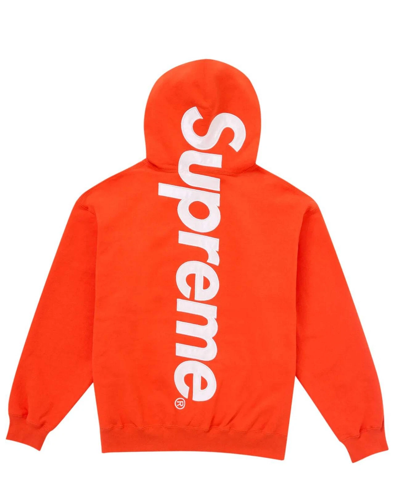 Sweat à capuche Supreme Satin Applique Taille XL (Neuf) Couleur Orange vif
