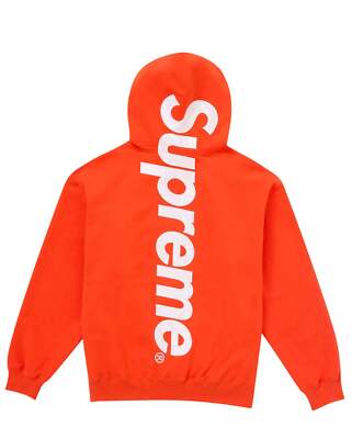 【Supreme】Satin Applique Hooded Sweatshirt【se1001r】 Supreme Satin Applique Hooded Sweatshirt Size XL (New