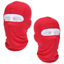 Tactical Balaclava Hood Face Mask UV Protection Ski Sun Red Hat for Men Women