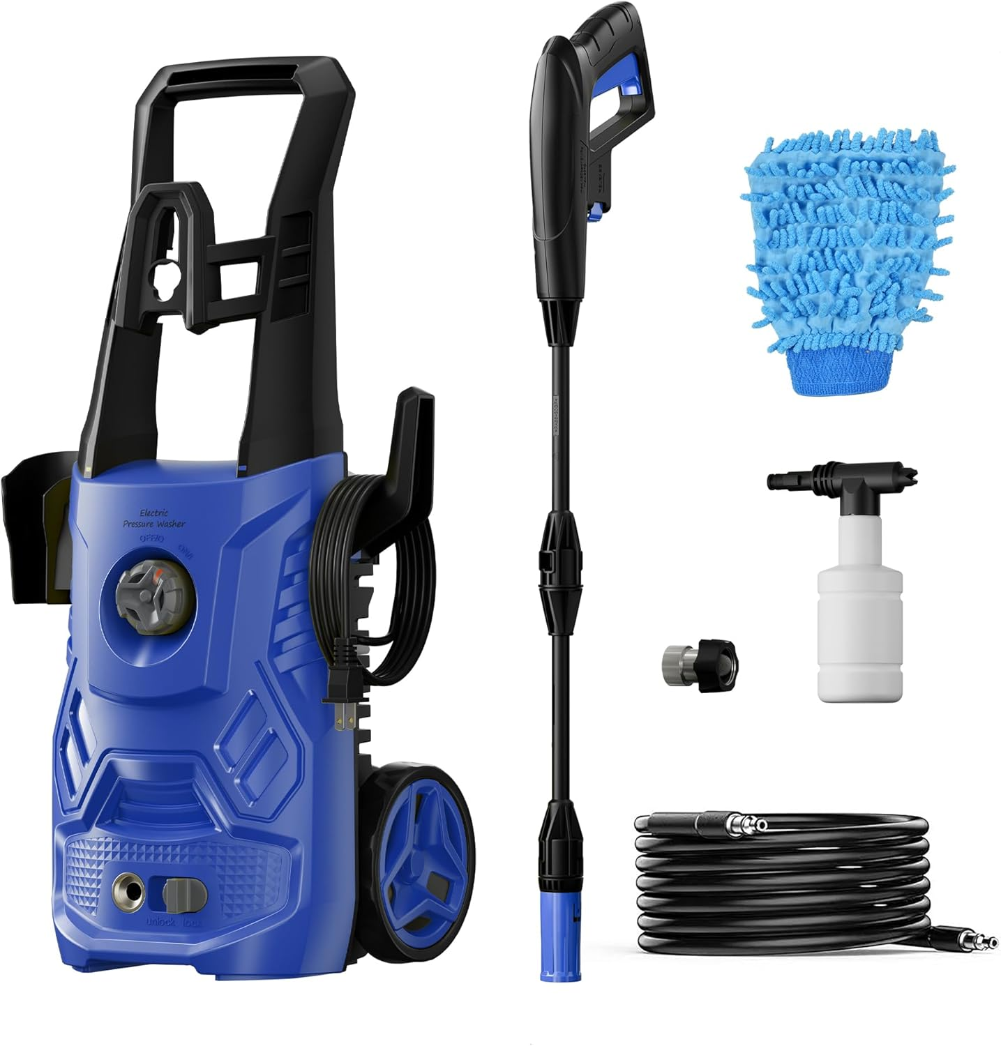 4200PSI 2.6GPM Electric Pressure Washer with Foam Cannon & 23FT Hose