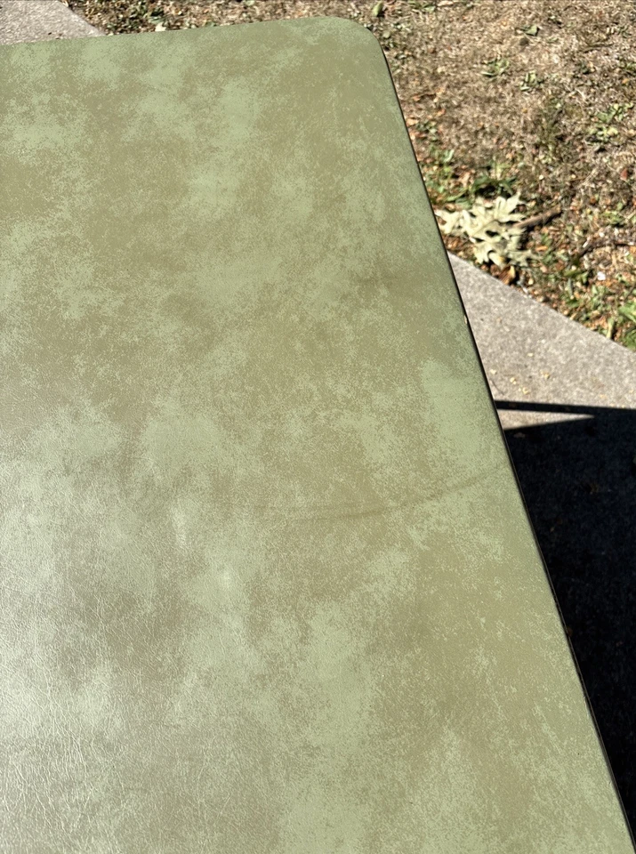 Mesa de Juego de Cartas Plegable Vintage Mid Century Samsonite Metal Verde #4772 Foto 4 de 4