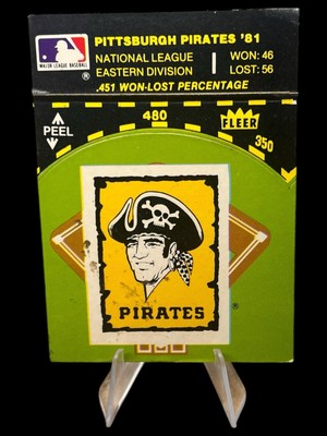 1981 Fleer Laughlin Team Stickers Pittsburgh Pirates Baseball Diamond #NNO