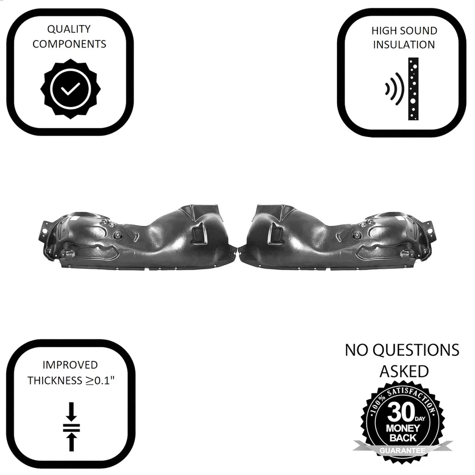 Juego de 2 forros de guardabarros para Ford F-250/F-350 2011-2016 FO1248156 FO1249156 Foto 2 de 4