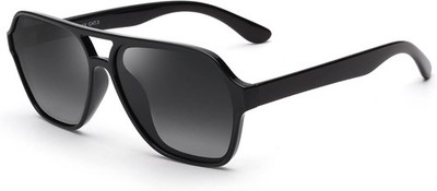 GLINDAR Polarisierte Pilot Sonnenbrille für Männer Frauen, Retro übergroße Qua