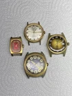 Timex Watch Lot Vintage(?) 4 Pc Untested Parts/repair Telephone Dial Style Blue