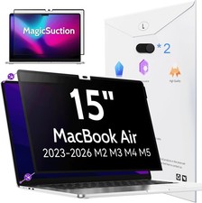 Privacy Screen for MacBook Air 15 Inch 2023-2026 - Removable Anti Spy Protecto