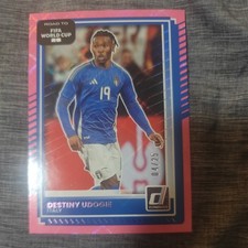 2025-26 Donruss World Cup Prizm Holo  DESTINY UDOGIE Italy Pink diamond /25