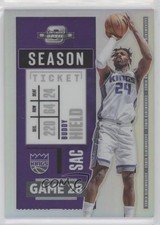 2020-21 Panini Contenders Optic Season Ticket Silver Prizm Buddy Hield #28 dq2