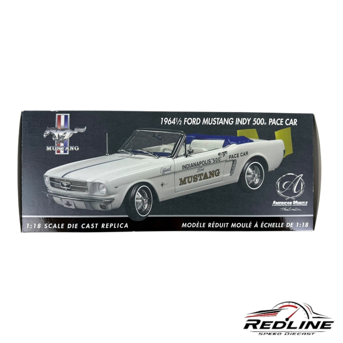 🐎Ertl Authentics 1964 1/2 Ford Mustang Indy 500 Pace Car