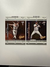 Lot (2) 2004 Fleer Authentix - Derek Jeter And Chipper Jones