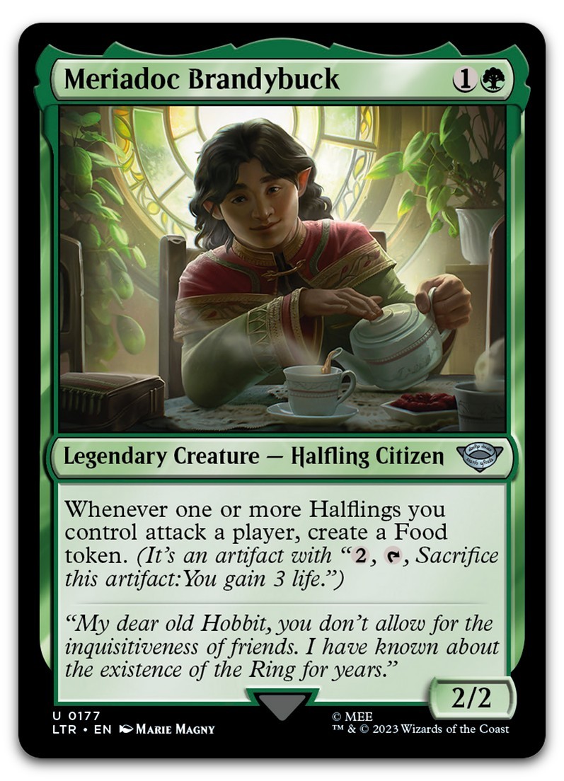 Meriadoc Brandybuck #177 (NM) Lord of the Rings LTR Magic MTG