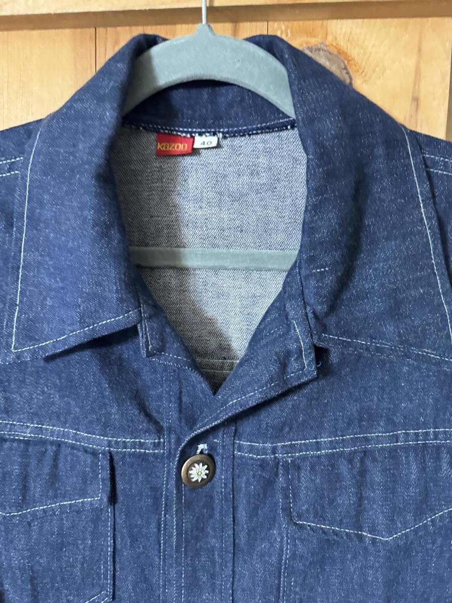 Vintage 90s western dark denim shirt Kazoo Hipster Chest 46 Vintage 90s western dark denim shirt Kazoo Hipster Chest 46