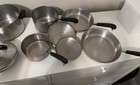 Vintage Revere Ware Copper Clad Cookware Set (10) — photo 4