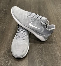 Nike Free RN 2018 Wolf Grey White Mens Size 11 942836-003 Running Shoe Sneaker