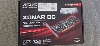 ASUS Xonar DG Gaming Series PCI 5.1 Sound Card w/ Headphone Amplifier (OPEN BOX)