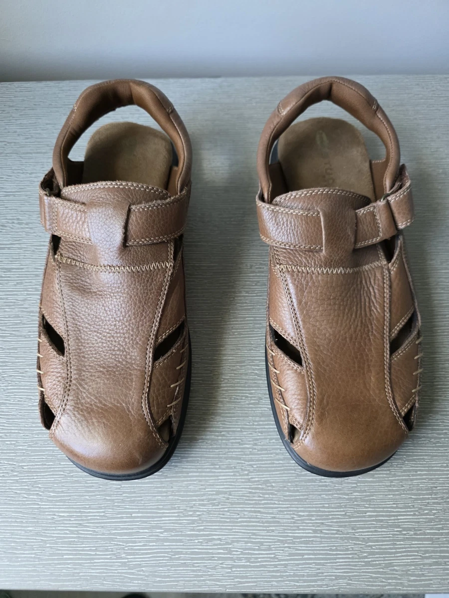 NWOT Dr. Scholl\'s Tan Leather Men\'s Sandals Dr. Scholl main image 2