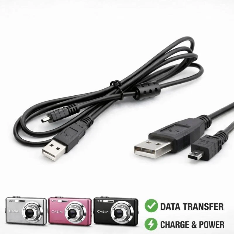 Câble USB Données Sync & Transfert Pour FujiFilm Finepix L55 J40 A850 F70EXR - Photo 3/4