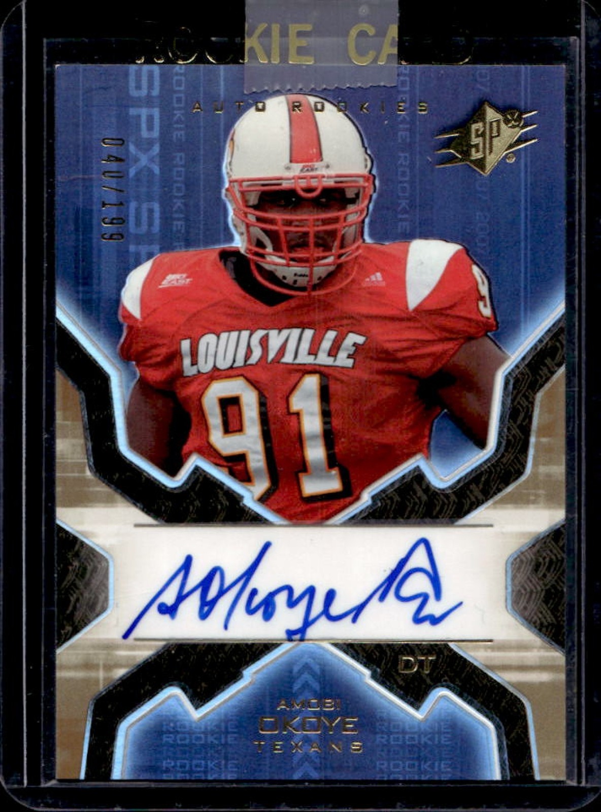 Amobi Okoye Spx #162 Autograph-Gold