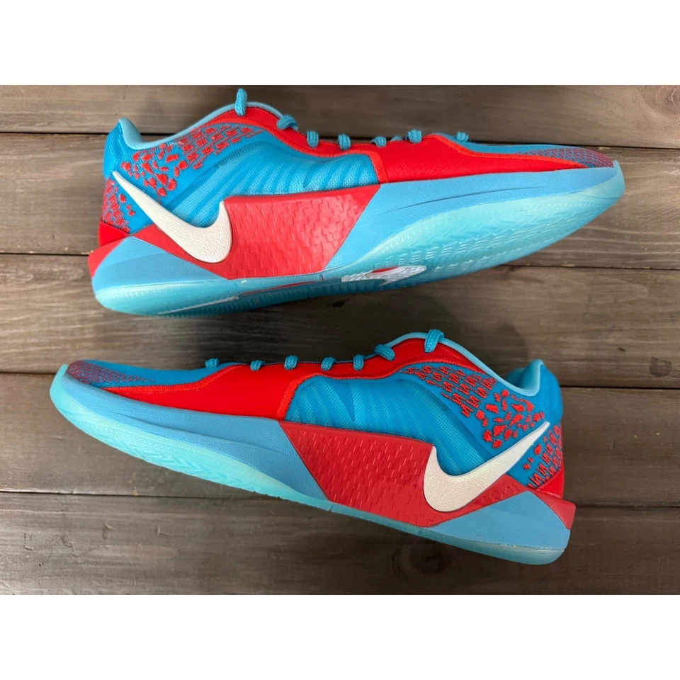 Nike Sabrina 2 Zapatos de Baloncesto Atléticos Slurpee Azul y Carmesí Claro Talla 9 Foto 3 de 4