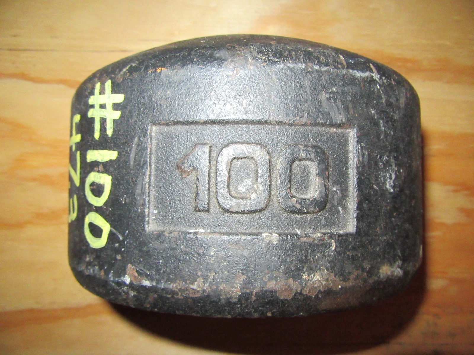 YORK Legacy Half 100 Pound Blob Grip Number Side 1st Generation