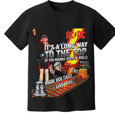 AC/DC ITS A LONG WAY TO THE TOP-tnt-livewire-high voltage unisex  adult tees