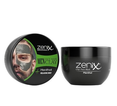 Zenix Clay Gesichtsmaske  mit Tonerde & Menthol 350g  Ton Maske gegen Pickel