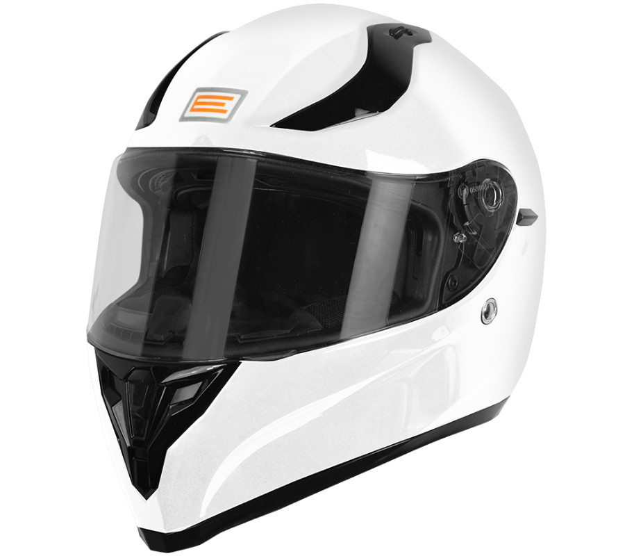 Casque ORIGINE STRADA SOLID blanc brillant en polycarbonate haute résistance taille S