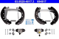 ATE 03.0520-4817.3 Bremsbackensatz FüR Seat,Skoda,Vw