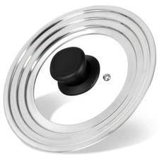 Universal Lid for Pots and Pans Skillets, Stainless Steel Pan S-6-7-8 Inch