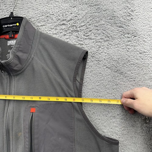 Herren Duluth Trading Zip Front Fleece Weste Größe Herren XXL grau Outdoor Camping - Bild 6 von 9