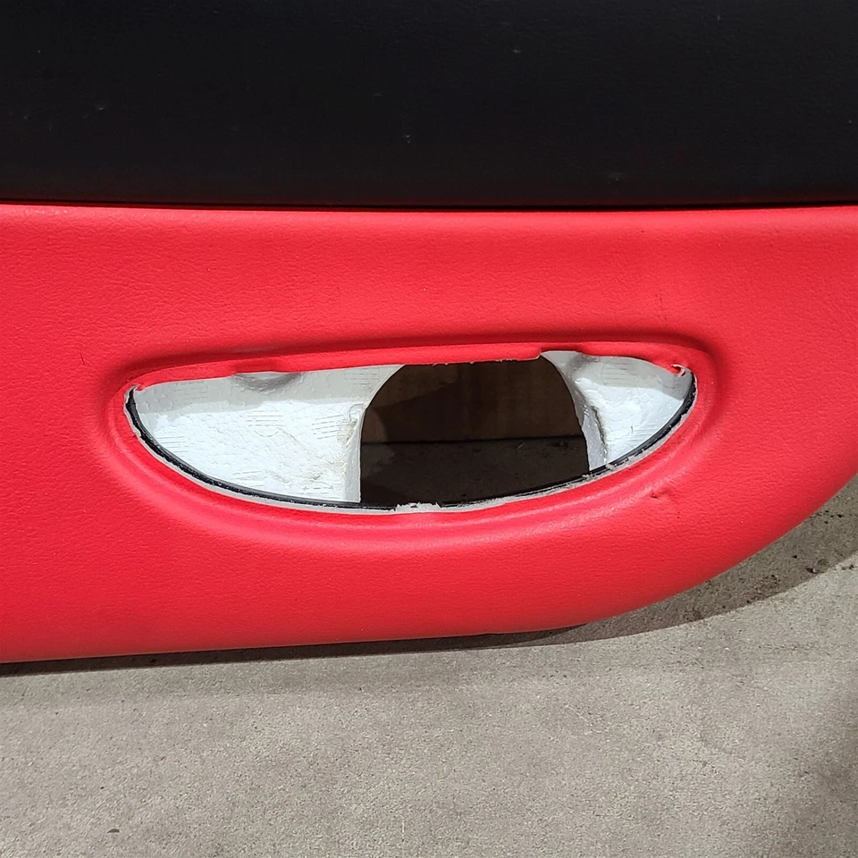 Juego de pares de paneles de moldura de puerta interior rojo Corvette C5 97-04 Aa7374 Foto 4 de 4