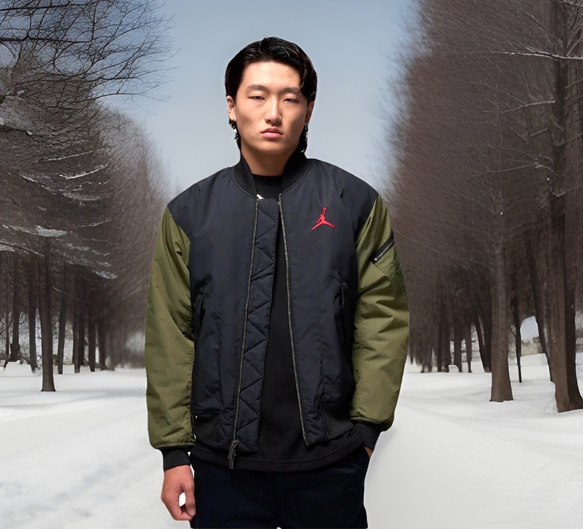 Jordan Therma-FIT Men's Size XXL Full-Zip Black Renegade Bomber