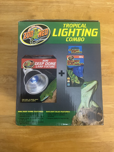 Zoo Med Reptile Mini Deep Dome Tropical Terrarium Lighting & Light Bulb Combo - Picture 2 of 6