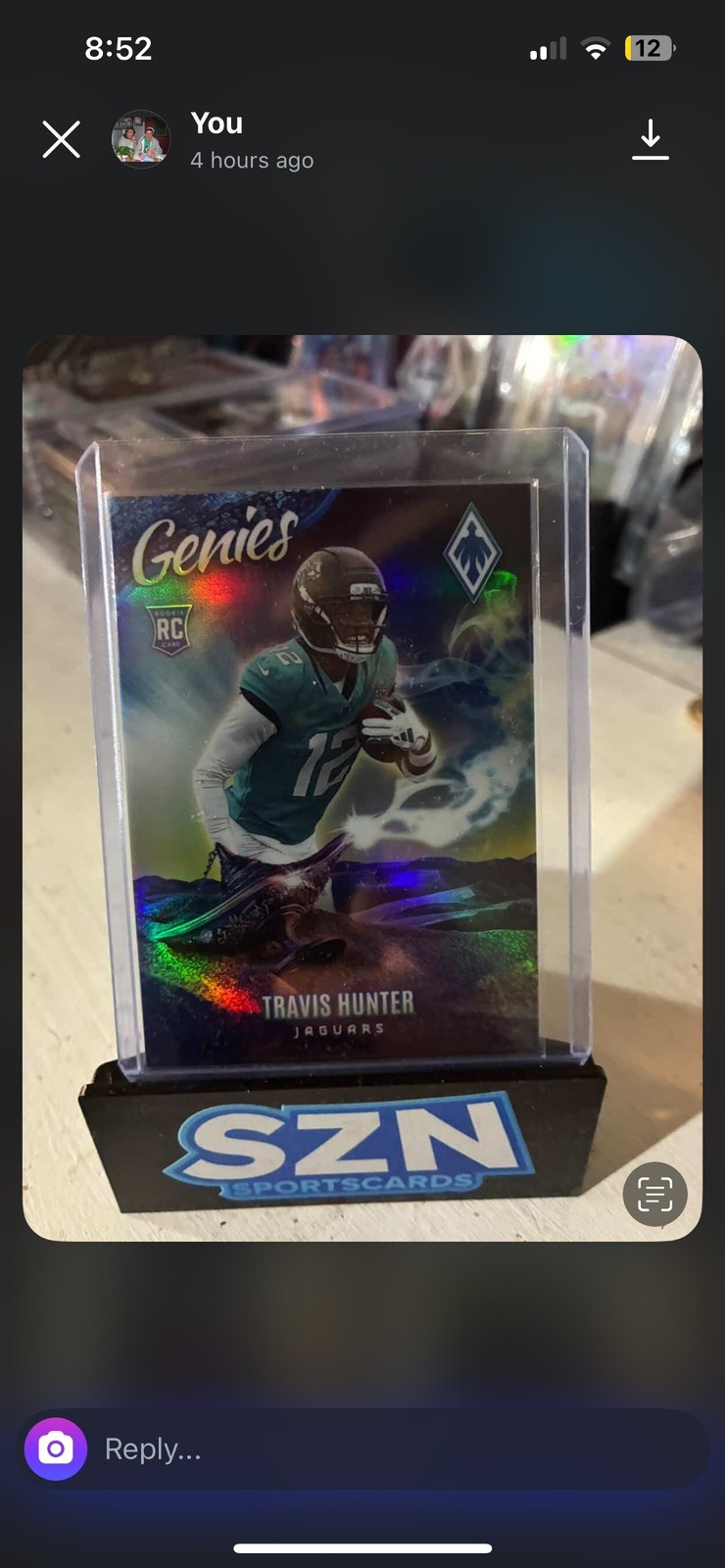 2025 Panini Phoenix Football Genies Travis Hunter RC Rookie Card #12 Jaguars NFL