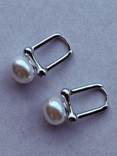 Sterling Silver Earrings With Pearls