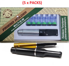 FRIEND HOLDER + Cartridges Silver Multi-Slim For Cigarettes & Roll Ups (5 Pack)