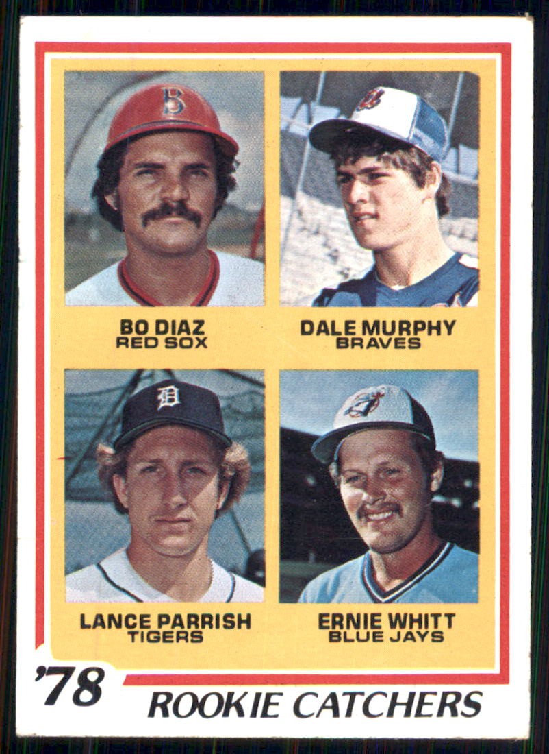 1978 Topps #708 1978 Rookie Catchers (Dale Murphy / Lance Parrish)