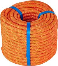 3/8 Inch 120ft Double Braided Polyester Arborist Rope, Heavy Duty Nylon Rope...