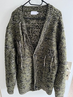 Topman Strickjackel, grün gemustert, NEU, Größe XL