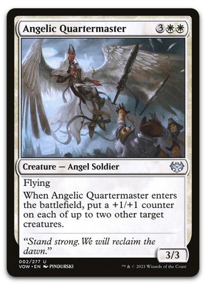 Angelic Quartermaster #2 (NM) Crimson Vow VOW Magic MTG