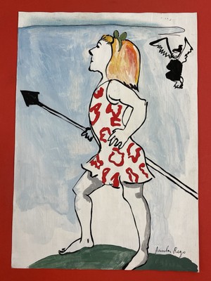 Paula Rego (Handmade) Drawing mixed media on paper signed & stamped