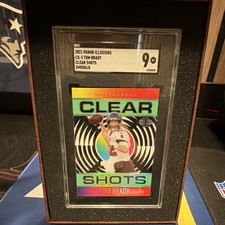 2021 Panini Illusions Clear Shots Emerald Tom Brady #CS-3 Buccaneers SGC 9