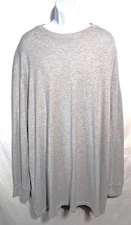 Shaquille O’Neal XLG 4XLT Gray Long Sleeve Shirt Cotton Blend Big & Tall Men 