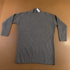 Gap Womens Size Small Gray Cash Soft Rib Knit Turtleneck Mini Dress NWT