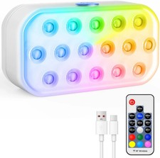 Pool Lights,Rechargeable Submersible LED Lights with Wireless Remote,20 Colors,I