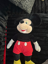 Disney Mickey Mouse Large Plush Stuffed Animal 24-36 in Red Shorts Yellow Shoes